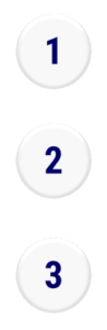 navy blue numbers in white circles